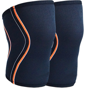 Wholesale Elastic Neoprene <b>Knee</b> Brace Custom <b>Compression</b> Silicon Spring <b>Knee</b> Pads 7mm Thickness for Summer Winter Fitness Use - Product Image 3