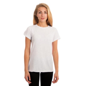 Camiseta de algodón para mujer, recreativa, Lisa - Product Image 5