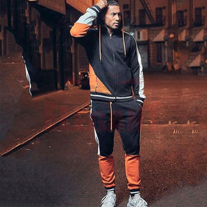 Sweat à capuche XL pour hommes, design personnalisable, style décontracté, survêtement respirant vierge, jogging, survêtement de sport, entraînement, gris, vente en gros - Product Image 5