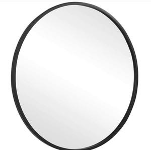 Espejo montado en la pared de Metal de Color negro con estilo moderno hogar Hotel baño espejo decorativo forma arte de pared - Product Image 4