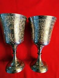 Handmade Brass <b>Wine</b> <b>Goblet</b> Vintage Engraved Chalice Metal Cup Classic Barware Drinkware Wedding Party Table Bar Decor Accessory - Product Image 5
