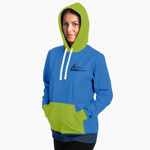 เสื้อฮู้ดแขนยาวสำหรับสุภาพสตรี,เสื้อฮู้ดแบบสองโทนสี - Product Image 3