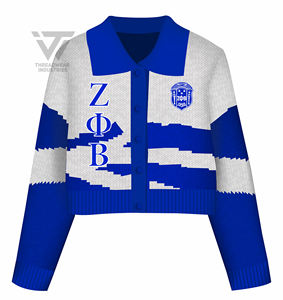 Zeta-Cardigan brodé acrylique, personnalisé, pull-over - Product Image 1