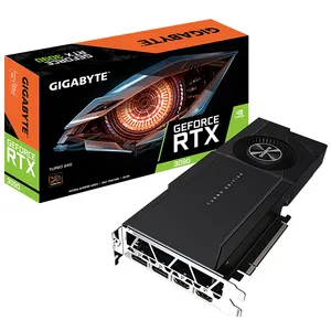 Игровая Видеокарта GIGABYTE NVIDIA GeForce RTX 3090 TURBO 24G, используемая для глубокого обучения, поддержка 2-канальной NVDIA NVLINK
