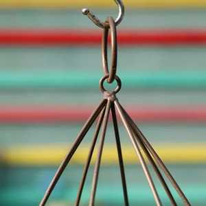 Soporte de cerámica para maceta colgante de pared, soporte de metal para decoración de hogar y oficina - Product Image 3