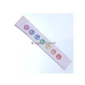 Pochette en satin personnalisée avec lettres imprimées en sanskrit Matériau en velours pour l'artisanat en pierre semi-précieuse pour les cadeaux de bijoux Finition en relief - Product Image 1