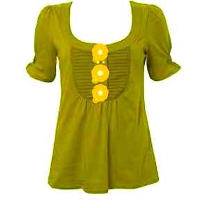 Women Adult Fashionable Summer Collection Cotton Knitted Single Jersey Women Peplum Designer <b>Top</b> DaisyApparel in India - Product Image 4