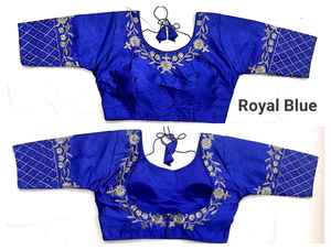 Lehenga-tela de seda pesada india, bordada, secuencia de trabajo, saree, blusa - Product Image 4