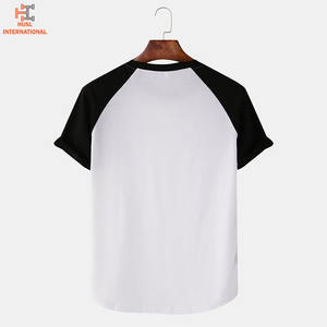เสื้อยืดผู้ชายผ้าคอตตอนและใยไม้ไผ่ลำลองผ่าหน้าทรงหลวม - Product Image 4