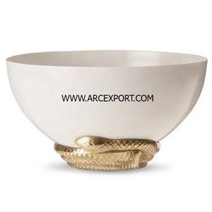 Elegante nuevo diseño de decoración de lujo al por mayor mejor calidad superior estándar cuencos para servir para el hogar comedor artículos cuencos decorativos - Product Image 1