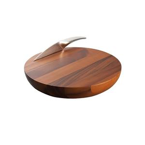 Tabla de quesos de madera de forma redonda para uso de utensilios de cocina de restaurante Tabla de cortar de calidad superior a los precios más bajos - Product Image 4