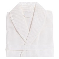 Peignoir en coton gaufré 100% de bonne qualité, blanc, tissé à la main en Turquie, séchage rapide, tailles S-XXL, teinture unie, pour hôtel, salle de bain et usage domestique