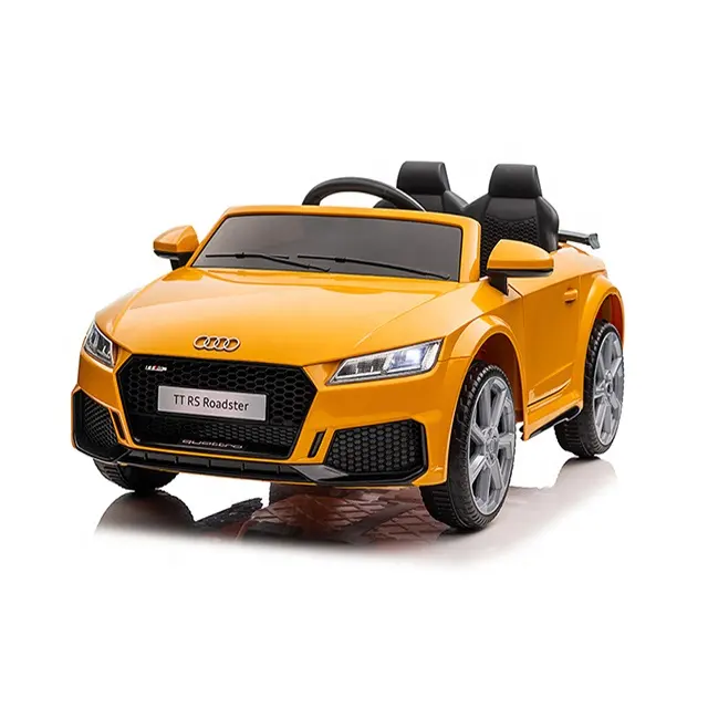 लाइसेंस प्राप्त ऑडी TTRS बच्चों इलेक्ट्रिक कार खिलौने रिमोट कंट्रोल 12v सवारी पर कार