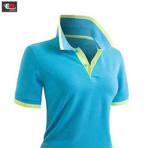 Camisetas de polo 100% algodón personalizadas para mujer Camisetas de manga corta para una comodidad elegante - Product Image 4