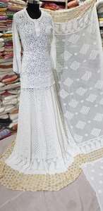 อนาร์คาลิวิสโคสเคอร์ติที่มีสไตล์ด้านหน้าแบบเปิดสไตล์อัลโลชิกันคาริและดูัตต้าหนักด้วยงานปักด้าย ankor - Product Image 2