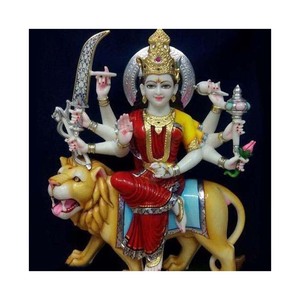 Handmade Exclusive Marble Maa Durga Moorti - Product Image 1