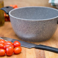 Casserole en aluminium de haute qualité, antiadhésive, épaisse, pour cuisson à induction, effet granit.