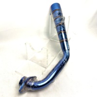 Kit Knalpot Motor Custom KAO OEM LOGO Laser dengan Peredam Suara Stainless Steel/Aluminium untuk Sistem BWS