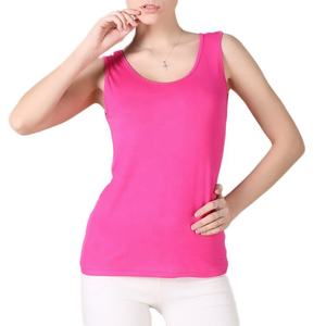 Camisetas sin mangas sexis sin mangas informales hechas en Pakistán para mujer, transpirables Camiseta de punto de talla grande con cuentas de talla grande, algodón - Product Image 6