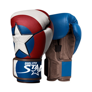 Guantes de boxeo para hombre y mujer, manoplas de entrenamiento personalizadas con estampado de bandera americana - Product Image 1