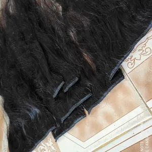 Pince à cheveux non transformés de temple d'extensions de cheveux humains vierges naturels indiens-sans perte ou enchevêtrement - Product Image 1