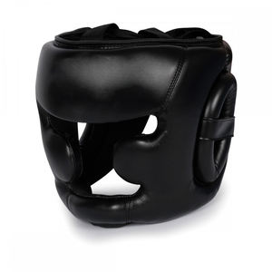 Protector de cabeza de boxeo Color negro Mejor calidad Pro MMA PU Protector de cabeza - Product Image 4