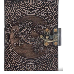 Diarios de cuero hechos a mano, en tamaños surtidos de 4x6, 5x7, 6x8, 8x10 pulgadas con 100 o 200 páginas con patrones de tema - Product Image 2