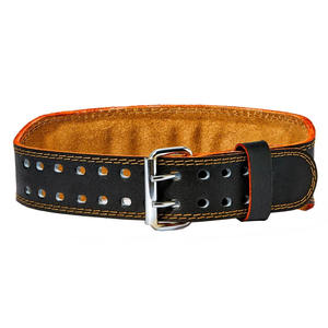 เข็มขัดยกน้ำหนักหนังสำหรับออกกำลังกายปรับแต่งได้เข็มขัดฝึกหนักพร้อมหัวเข็มขัดปรับได้ - Product Image 3