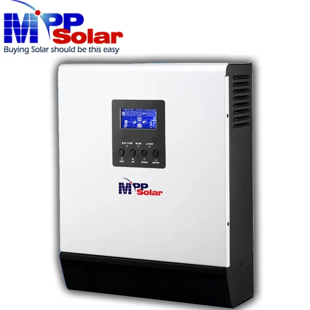 PIP1012LV-MS 1000w 120v 12v MPP Solar inverter all in one pure sine wave solar inverter 40A MPPT solar charger 20A Utility