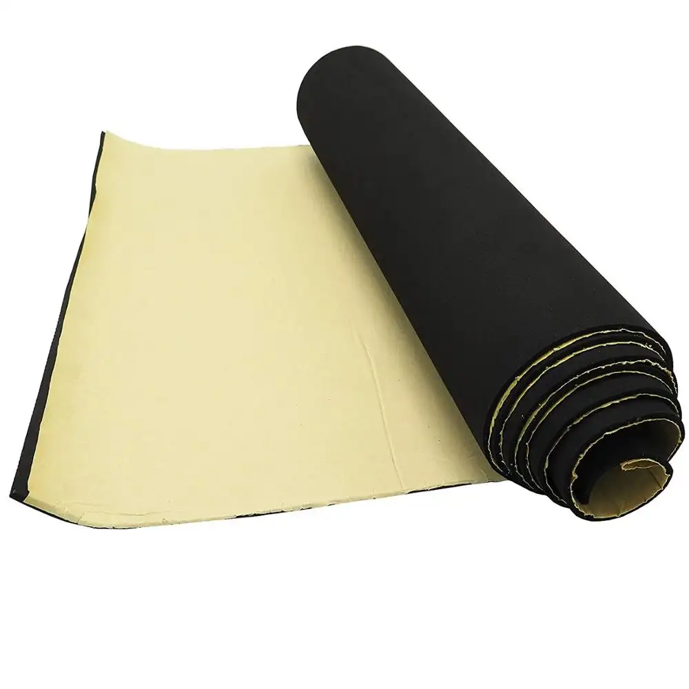 One side with mesh glue Neoprene rubber foam sheet