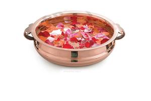 กระถางต้นไม้ทองเหลืองลอยได้,ทำจากโลหะทองเหลืองบริสุทธิ์ทรง Urli - Product Image 2