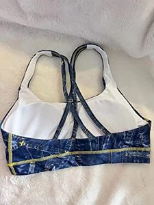 Women Strappy Sublimated Sports Yoga <b>Bra</b> Fitness Workout Running Cross Back <b>Bra</b> with <b>Removable</b> <b>Pads</b> - Product Image 6
