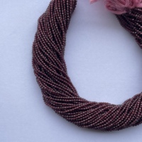 Création de bijoux, perles facettées en grenat rouge naturel de 2 mm et 4 mm, qualité AAA, certifiées IGI, brins de perles semi-précieuses pour la fabrication de bijoux