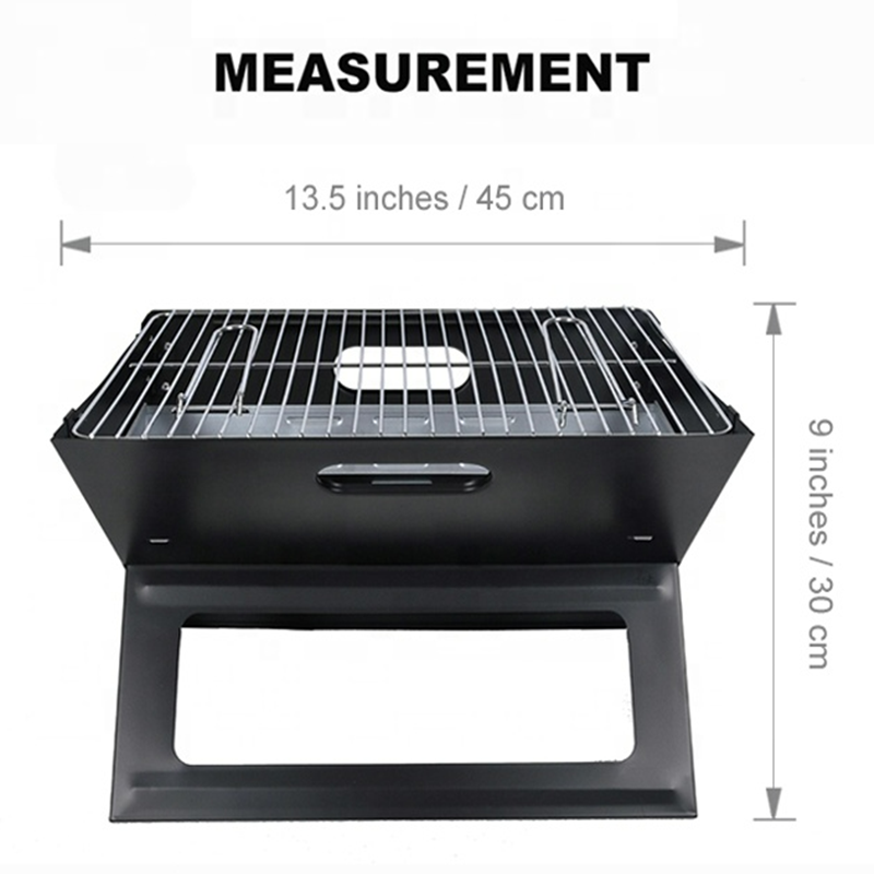 Hot Selling Outdoor Camping Black X Shape Portable Charcoal Table Folding BBq Grill fire pit fire table portable fire pit