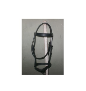 Bride de cheval en cuir véritable de haute qualité Caveson équestre durable avec rembourrage doux confortable pour votre cheval - Product Image 1