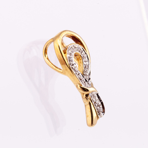 จี้เพชรรูปโบว์ชุบทอง14K 925เงินพร้อมบริการสั่งทำจากประเทศไทย - Product Image 2