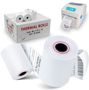 Rollos de Papel Térmico Industrial Davos de Indonesia para Recibos de Terminal 58mm 80 X 80, 57 Mm X 40mm, 57x50mm, 80x80 Mm - Product Image 2