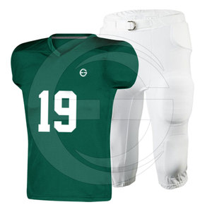 Unique Fashion Custom Made Design Sublimated Anti-Bacterial American Football Team Uniforms Plus Size Short Sleeve 100% Front - Product Image 3