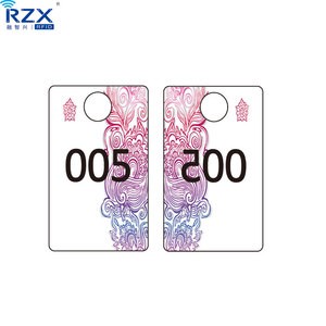 Tái Sử Dụng Nối Tiếp Số In Thẻ Nhựa Sống Bán Quần Áo Móc Áo Nhỏ Thẻ PVC/Tag - Product Image 2