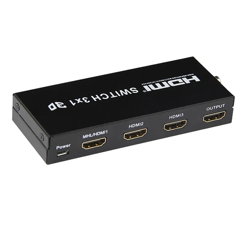 4k * 2k 3D 1080P 3x1 hdmi switch HUB splitter converter switcher remote 3 port