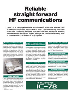 Émetteur-récepteur HF IC-78 - Product Image 4