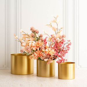 Vase à tubes verticaux longs en métal, décoration du balcon, fenêtre, accessoire pour fleurs artificielles, vente en gros, cm - Product Image 6