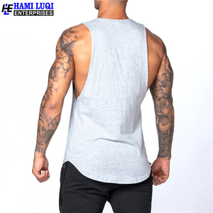 เสื้อกล้ามถักสำหรับผู้ชายไซส์พิเศษผ้าฝ้าย100% ซักแห้งเร็วระบายอากาศได้ดีกำหนดโลโก้ได้ตามต้องการ - Product Image 6
