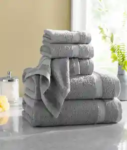 Wholesale Multi color luxury hotel high quality softness good absorbent Bangladesh supplier 6 piece cotton bath towel set