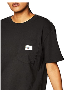 De femmes Loose Fit Poids Lourd À Manches Courtes Poche T-Shirt 100% Coton Importé Tirer Sur fermeture Sourcing De Bangladesh - Product Image 2