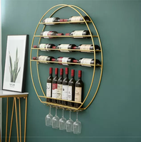 Étagère murale horizontale à 5 niveaux, design américain classique doré, pré-assemblée, à dos fixe, pour salon, écologique, à poser au sol, pour supermarché
