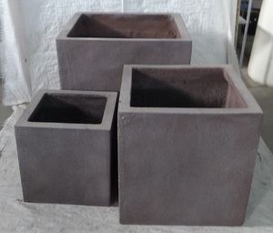 [Leo Nguyen Le] - Pots à fleurs en fibre de pierre d'extérieur - Vase en polystone - Poterie d'extérieur ou jardin de balcon - Product Image 1