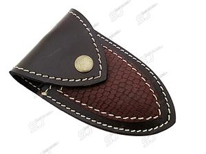 Navaja de Bolsillo Plegable Personalizada para Campismo y Caza, Hoja de Acero de Supervivencia con Borde Dentado, Diseño de Patas de Oveja, Madera de Damasco - Product Image 6