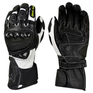 Gant de moto court en cuir véritable pour hommes Gants de moto de course à doigts complets personnalisés - Product Image 6