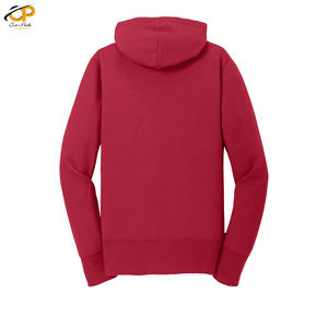 Venta al por mayor personalizado sudaderas con capucha de gran tamaño para las mujeres con cremallera ropa de calle con logotipo largo pulóver abrigo de invierno con cuello con capucha - Product Image 6